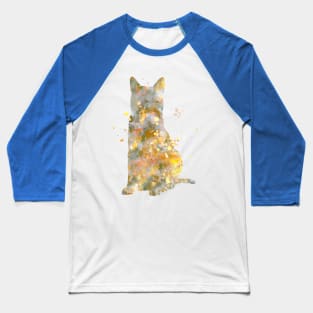 Egyptian Mau Cat Watercolor Painting Baseball T-Shirt